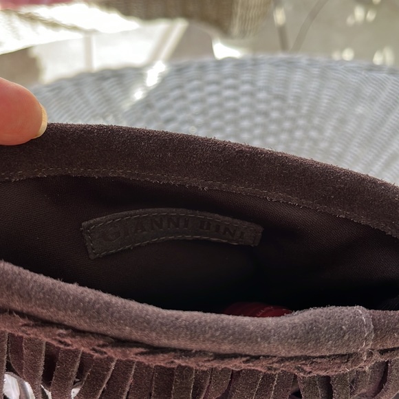 Gianni Bini fringed suede leather boots - Picture 4 of 5